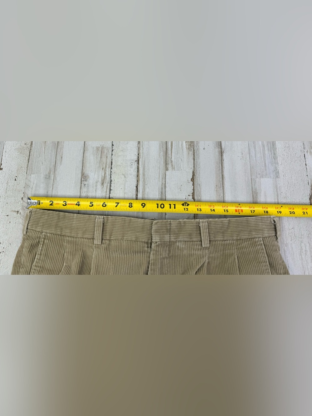 Vintage Eddie Bauer Corduroy Pants Mens 38x30 Tan Straight Leg - Picture 6 of 11